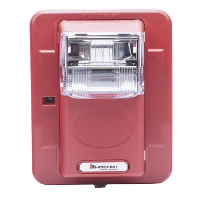 Lámpara Estroboscópica de Pared / 24 Vcc / 15-110 Candelas / 5 Intensidades / Rojo Sin Letrero / 5' x 4.5' x 2.5' | SIERRA STORE