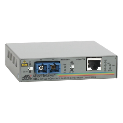 Convertidor de medios fast ethernet a fibra óptica, conector SC, monomodo (SMF), 15 Km | SIERRA STORE