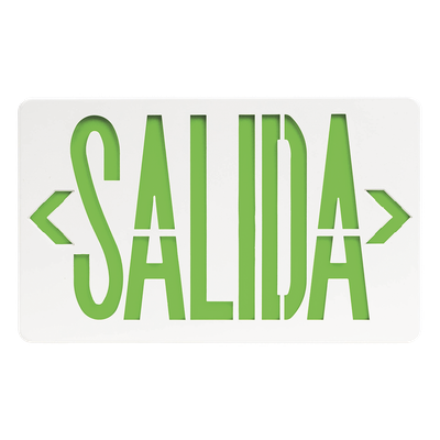 Letrero LED de Salida / Dual 120/240 VAC / Montaje Universal / Batería Ni-Cd de Respaldo / 2.0 W de Consumo / 90 min Autonomía | SIERRA STORE
