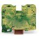Borna de Tierra, 2 Conductores 35 mm², POWER CAGE CLAMP, Poliamida PA66, Montaje Carril DIN 35x15, Verde-Amarillo, Aplicac...