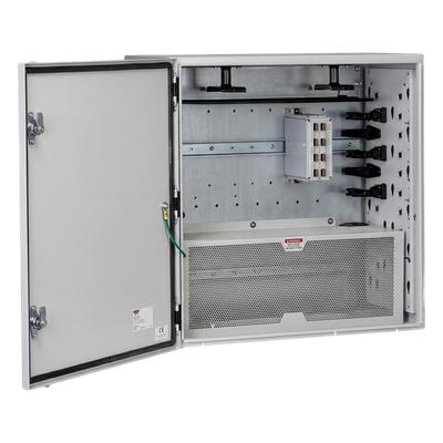 PANDUIT Z22C-S - Gabinete de Zona de Red / IP66 / UL 4/12/4X / Acero 610 x 295 x 610 mm (24 x 11.6 x 24 in) / Rieles DIN / Puerta | SIERRA STORE