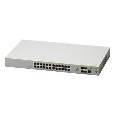 Switch Administrable CentreCOM FS980M, Capa 3 de 24 Puertos 10/100 Mbps + 4 SFP Gigabit | SIERRA STORE