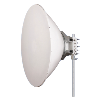 Antena direccional / Parábola profunda / 6.4 ft / 4.9-6.4 GHz / 38 dBi / Acero inoxidable / Dual polarización 90° y 45° | SIERRA STORE