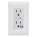 Tomacorriente Inteligente Z-Wave / 120 VCA 60 Hz / Carga 1800W Resistiva / Alcance 20.5 m (67.3 ft) / Empotrable Interior | SIERRA STORE