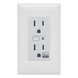 Tomacorriente Inteligente Z-Wave / 120 VCA 60 Hz / Carga 1800W Resistiva / Alcance 20.5 m (67.3 ft) / Empotrable Interior | SIERRA STORE