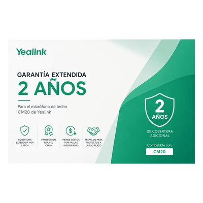 Garantia Extendida de 2 años para Microfono de Techo CM20 de Yealink | SIERRA STORE