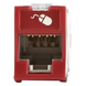 SIEMON U6A-H03NS - Jack RJ45 Cat6a / UTP / Montaje Híbrido Plano-Angulado / Terminación 110 / Color Rojo | SIERRA STORE