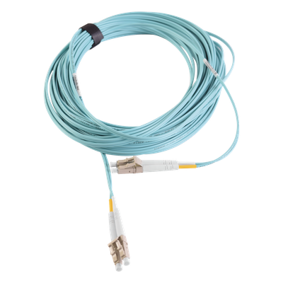 SIEMON FJ2-LCLC5L-10AQ - Jumper de Fibra Óptica Multimodo / OM3 / LC-LC Duplex / OFNR / Aqua / 10 m (32.81 ft) | SIERRA STORE