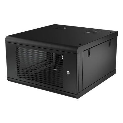 Gabinete de Pared / 6U Rack 19 in / 635mm Profundidad (2.08 ft) / Acero Calibre 18 / Carga 100 kg / Puerta Perforada | SIERRA STORE