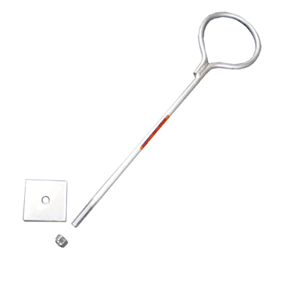 Ancla de Losa o Pared de 65 cm. de 12 cm diámetro de argolla Galvanizado Electrolítico. | SIERRA STORE