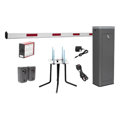 ACCESSPRO KIT-XBS-3L - Barrera Vehicular Izquierda / Brazo 5.5 m (18 ft) / Encoder / 150 Ciclos/Hora / 110V / Semi-Intensiva / -20 °C | SIERRA STORE