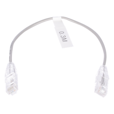 LINKEDPRO BY EPCOM LP-UT6-030-GY28 - Cable de Parcheo Slim UTP / Cat6 / 30 cm (0.98 ft) / 28 AWG / RJ45 / Gris | SIERRA STORE
