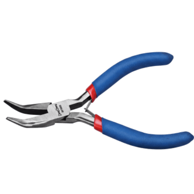 Pinza de punta Curveada de 5 pulgadas con Mango Forrado de Plástico Bicolor. | SIERRA STORE