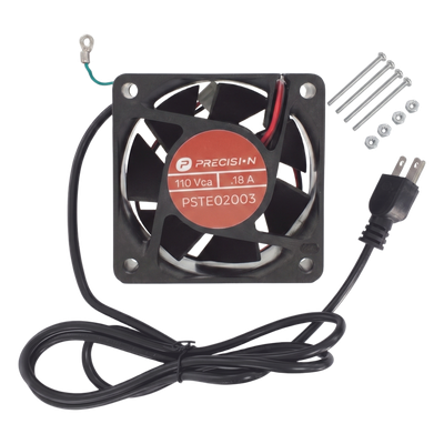 Ventilador Axial / 110 Vca / 120 x 120 x 38 mm / Cable NEMA 5-15P 1.6 m / Sellado / Incluye Tornillería | SIERRA STORE