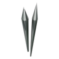 Punta Pararrayos / 30 cm / 0.98 ft / Cobre Cromado / 5/8" / Jaula Faraday | SIERRA STORE