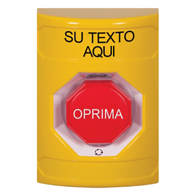 Botón de emergencia personalizable / Policarbonato y acero inoxidable / Restablecimiento por giro / Iluminación LED opcional / UL | SIERRA STORE