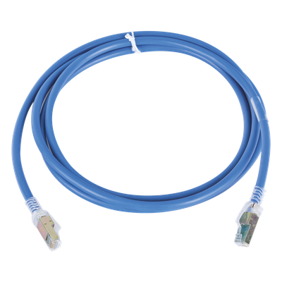 SIEMON ZM6A-07-06B - Patch Cord Cat6A UTP / CM / 2.13 m (7 ft) / 23 AWG / 10GBASE-T / PoE+ / UL2043 / Azul | SIERRA STORE