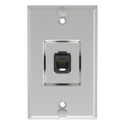 PANDUIT KWPK5E - Placa de Pared Vertical / 1 Puerto Keystone / Cat5e / Acero Inoxidable / 114.3 mm (4.50 pulgadas) | SIERRA STORE