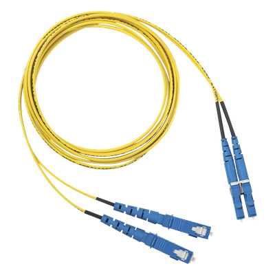 PANDUIT F92ERLNSNSNM010 - Jumper de Fibra Óptica Monomodo 9/125 OS2 / LC-SC Duplex / OFNR Riser / 10 m (32.81 pies) / Amarillo | SIERRA STORE
