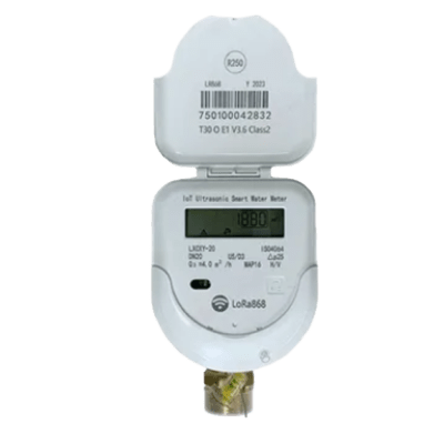Medidor Ultrasónico de Agua / 3/4" / Válvula Integrada / IoT LoRaWAN / IP68 / Bidireccional / LCD 9 Dígitos | SIERRA STORE