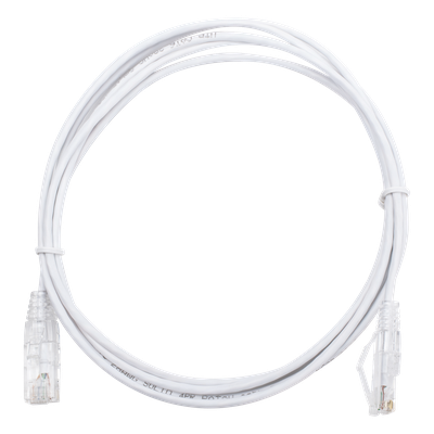LINKEDPRO BY EPCOM LP-UT6-200-WH28 - Cable de Parcheo Slim UTP / Cat6 / 2 m (6.56 ft) / 28 AWG / Blanco / 10 Gbps | SIERRA STORE