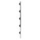 EPCOM INDUSTRIAL SYS-POST-2-R2 - Poste de Paso para Cerca Electrificada / Aluminio PTR 1 m (3.28 ft) / Perfil Cuadrado 1" / 5 | SIERRA STORE