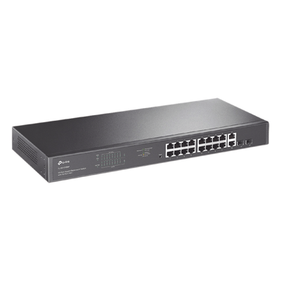 Switch PoE / 16 Puertos Gigabit / 2 SFP / 2 Combo / 250W PoE / 36 Gbps / Rackmount | SIERRA STORE