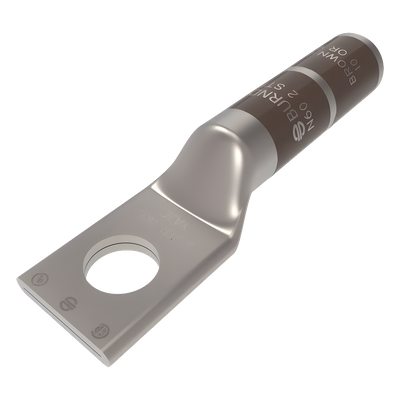 Zapata Terminal de Cañón Largo / 35 000 V / Calibre 2 AWG / Tornillo 5/16 in / Barril Largo / Cobre Estañado | SIERRA STORE