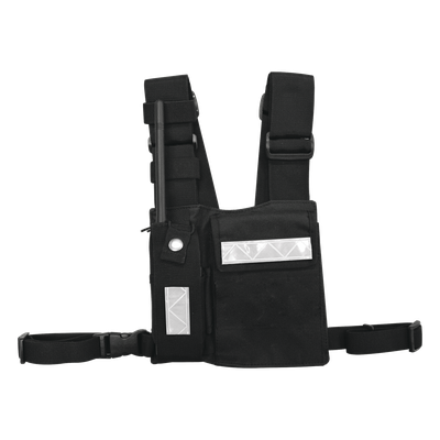 Pechera Universal / Soporte para Radio y Bolígrafo / Bolsa con Cinta Adherente / Elemento Reflectante / Hebilla de Seguridad | SIERRA STORE