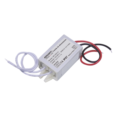 Fuente de alimentación / 12 VCC / 1 A / IP67 / 46x20x30 mm / -30°C a 50°C / 100-240 VCA | SIERRA STORE