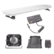 Kit de Señalización para Seguridad Pública / Barra LED 88 LEDs / Sirena 100W / Control de Tráfico Ámbar / IP65 / 45 Patrones de | SIERRA STORE