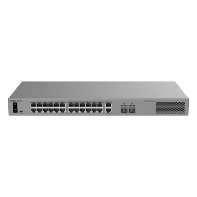Switch Layer 2 Smart Cloud Managed / 28 Puertos Gigabit / 24 Puertos PoE+ 370 W / Switching 56 Gbps / Forwarding 41.664 Mpps / | SIERRA STORE