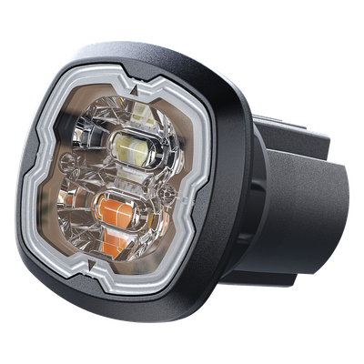 Luz de Advertencia Empotrable / 6 LED Dual Color Rojo/Azul / Homologación ECE R65 Clase I / IPX7 / SAE J595 Clase 1 | SIERRA STORE