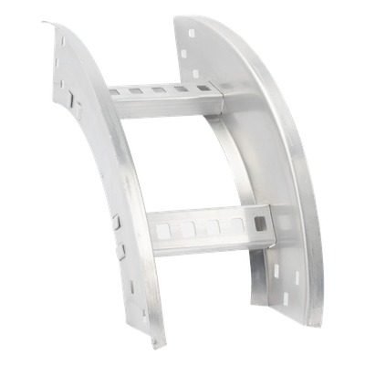 Curva Vertical Exterior / Perfil Z / Peralte 3 1/4" / Ancho 6" / Radio 8" / Aluminio / 90° | SIERRA STORE