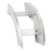 Curva Vertical Exterior / Perfil Z / Peralte 3 1/4" / Ancho 6" / Radio 8" / Aluminio / 90° | SIERRA STORE