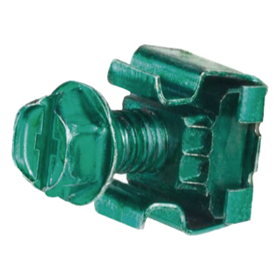 PANDUIT CNB4K - KIT 4 Tuercas Enjauladas No. 12-24, 4 Tornillos Rosca 1/2" Verde | SIERRA STORE