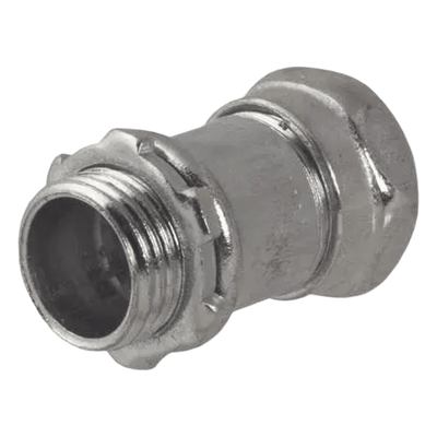 Conector Recto de Compresión / Acero Galvanizado / Pared Delgada 1 1/2" / Sin Aislamiento / 3.05" (77.47 mm) de Alto | SIERRA STORE