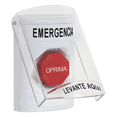Botón Multipropósito / Montaje Superficie / Tapa Policarbonato / Pre-Alarma Integrada / Texto Español / Compatible ADA / Solo Interior | SIERRA STORE