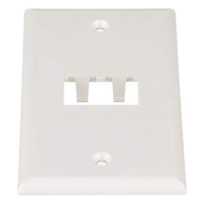 PANDUIT CFP2IW - Placa de Pared Vertical / 2 Puertos Mini-Com / 69.8 x 114.3 mm / 2.75 x 4.5 pulg. / Blanco Mate / ABS | SIERRA STORE