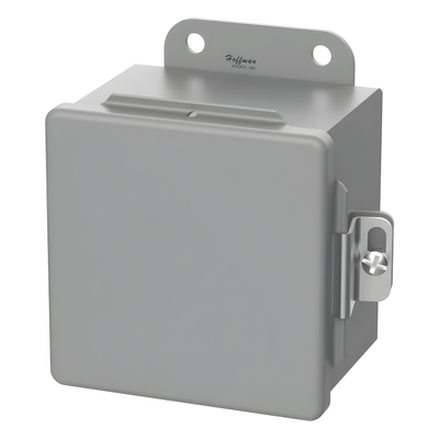 Gabinete de Bisagra Continua / NEMA 12 / 6 x 4 x 3 in (152 x 102 x 76 mm) / Acero Dulce / Montaje en Pared / Abrazaderas Atornilladas | SIERRA STORE