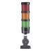 Torre LED Indicadora de Estado / 3 Niveles Rojo-Ámbar-Verde / Buzzer 85 dB / 110-240 VCA / IP53 / Montaje Ajustable 60 mm | SIERRA STORE