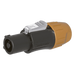 Conector PowerCom Macho / IP65 / 20 A a 250 V CA / Tres Núcleos / Bloqueo Rápido / Carcasa Amarilla | SIERRA STORE