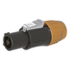 Conector PowerCom Macho / IP65 / 20 A a 250 V CA / Tres Núcleos / Bloqueo Rápido / Carcasa Amarilla | SIERRA STORE