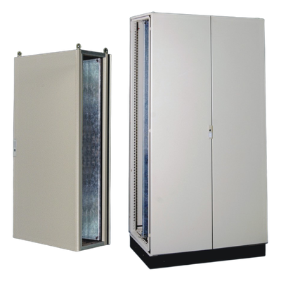Gabinete de Acero IP55 / Puerta Doble / 1200 x 2000 x 600 mm / IK10 / Carga 110 kg / Placa Trasera 1150 x 1965 mm | SIERRA STORE