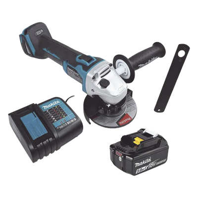 Mini Esmeril Inalámbrico / 4-1/2 pulg (115 mm) / 18V / 5.800 RPM / Freno Eléctrico / Protección Contragolpe | SIERRA STORE
