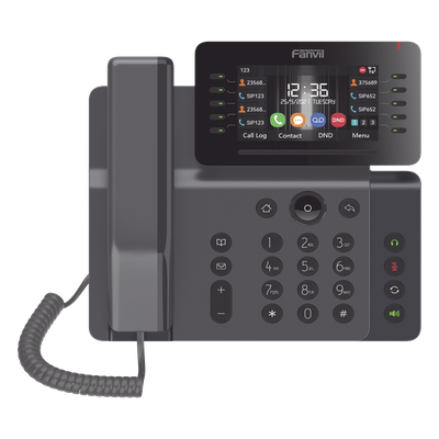 Teléfono IP Empresarial / 20 Líneas SIP / Pantalla 4.3" Ajustable / Wi-Fi 2.4/5 GHz / Bluetooth 5.0 / Puertos Gigabit / PoE | SIERRA STORE