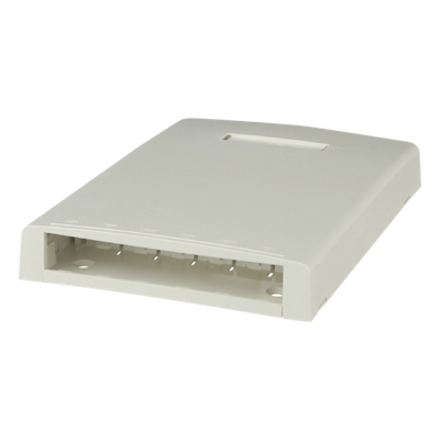 PANDUIT CBXF6IW-AY - Caja de Montaje en Superficie / 6 Puertos Mini-Com / 24 m / 78.7 ft de Fibra con Búfer / Blanco Mate | SIERRA STORE