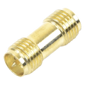 Adaptador Coaxial RF / SMA Hembra Inverso a SMA Hembra Inverso / Montaje en Línea / Cuerpo Bronce con Oro / Aislante Teflón | SIERRA STORE