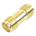 Adaptador Coaxial RF / SMA Hembra Inverso a SMA Hembra Inverso / Montaje en Línea / Cuerpo Bronce con Oro / Aislante Teflón | SIERRA STORE