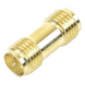 Adaptador Coaxial RF / SMA Hembra Inverso a SMA Hembra Inverso / Montaje en Línea / Cuerpo Bronce con Oro / Aislante Teflón | SIERRA STORE